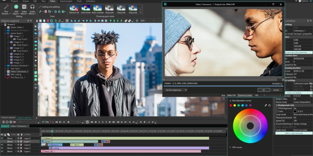 For those seeking a full-featured yet budget-friendly video editor, VSDC Video Editor Pro is a gem. Boasting powerful tools like motion tracking, text animation, and AI-powered art filters, it caters to the savvy video maker. While its interface may lack polish, the multitude of features compensates, making it a valuable addition to your editing toolkit.